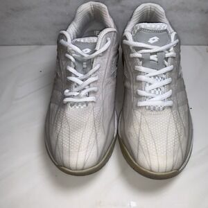 Lotto Mirage 300 III Speed Court Tennis Shoes White Grey Women's Size 8‎
